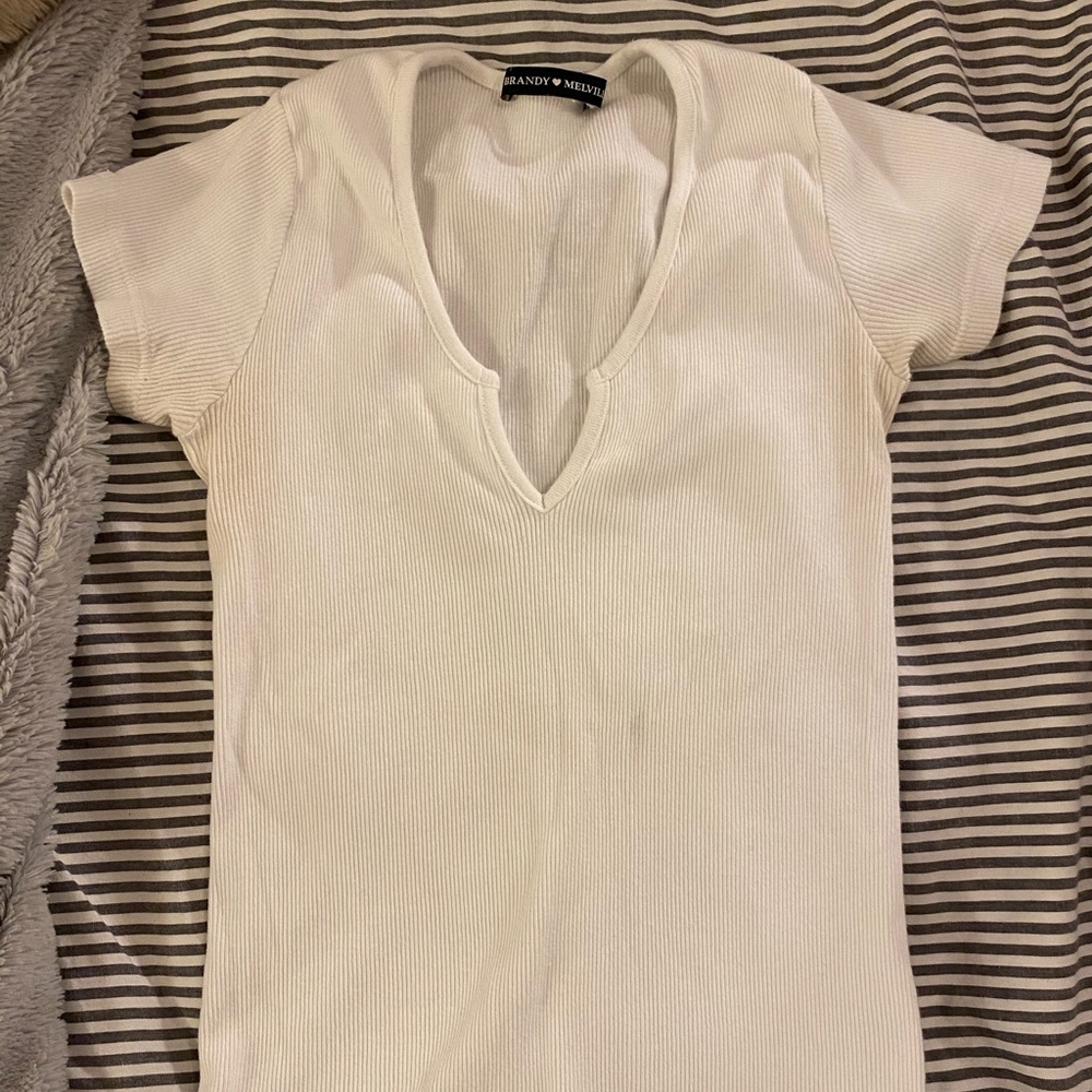 Brandy ribbed tee